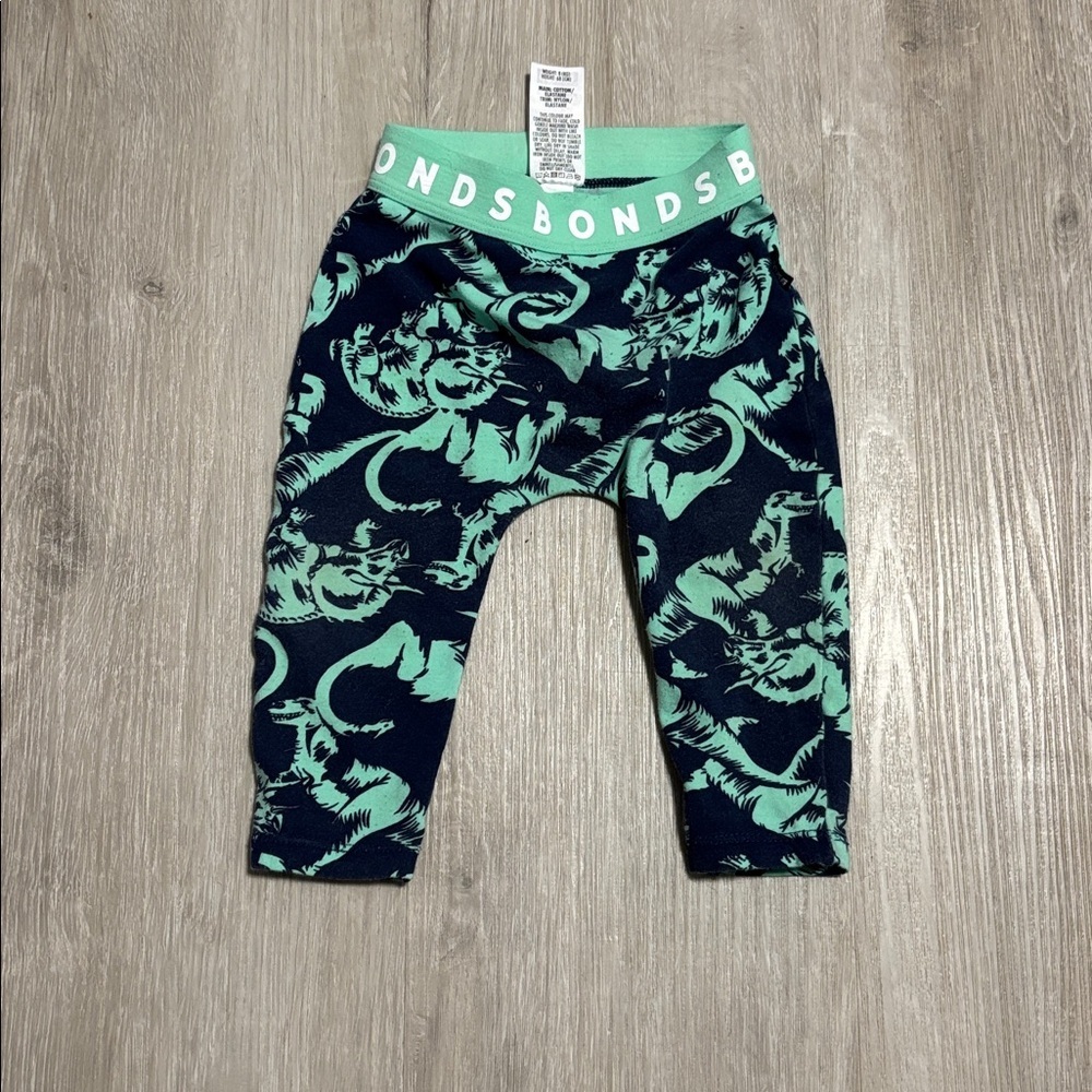 Bonds Baby Leggings with Mint Tiger Design‎
